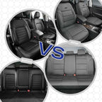 Skechers Memory Foam Car Seat Covers, Lycra Fabric Seat Covers,Seat Cover Full Sets Airbag Compatible, Automotive Comfort Protection for Most Cars,Trucks, SUVs, All Beige