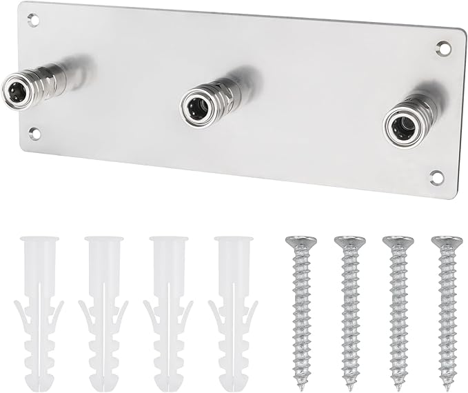 Foam Cannon Holder Pressure Washer Wall Mount Bracket Pressure Washer Nozzle Tips and Extension Wands Storage Organizer Car Wash Accessories Stainless Steel Tool Rack