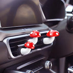 Mushroom Car Air Vent Freshener Clip, Cute Car Vent Decoration, Funny Mushroom Decor Ornament, Universal Car Interior Accessories for Women