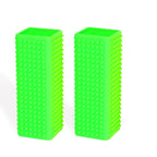 2pcs Pet Dog Cat Hair Remover, Pet Hair Removal Tool, Hollow Cleaner Brush for car，Interior, Furniture, Sofa (green and green)
