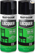Rust-Oleum 1905830 Specialty Lacquer Spray Paint, 11 Ounce, Black (Pack of 2)