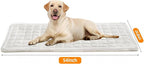 Dog Car Seat Cover for Back Seat, Plaid Backseat Pet Bed Mat, Non-Slip Travel Dog Bed for Backseat Extenders, 24.8" x 54", White