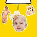 Custom Air Freshener for Car.Personalized Double Sided Photo Car Air Fresheners.Personalizado Logo Car Air Freshener With Picture Text (1 PCS-CUT)