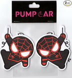 PumpCar 2 pieces spidey black double-sided hanging cartoon cherry-scented funny car air freshener Cool spider hanging for rearview mirror Car Interior Accessories Gifts