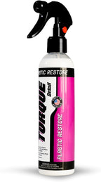 Torque Detail Plastic & Trim Restorer Spray - Restores, Shines & Protects Plastic, Vinyl & Rubber Surfaces With Molecular Restoration - Apply in Minutes, Lasts At Least 6 Months (8 fl. oz)