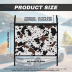 Cow Spot Pattern Auto Seat Storage Hanging Bag Multi-Purpose Seat Organizer for Vehicle Passenger Seat Organization and Storage One Size