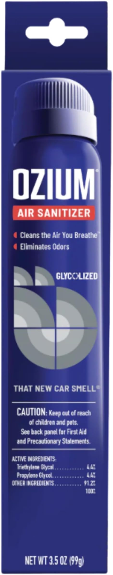 Ozium® 3.5 Oz. Air Sanitizer & Odor Eliminator for Homes, Cars, Offices and More, That New Car Smell Scent - 3 Pack