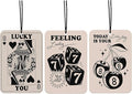 Vintage Cute Car Air Freshener, Black Preppy Car Accessories Hanging 3Pcs, Cherry Car Mirror Decor Girly Lucky Queen New Cars Scents, Retro Preppy Gifts Cars Decoration for Women Girls(Lavender)