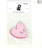 Generic A&D Hanging Air Freshener for Car, Home, Office, Bathroom | 8 Pack | Multiple Designs & Scents (Bikini Tree|Heart|Fish|Bee|Waterdrop|Sock|Golf Ball|Bikini Butterfly) (Heart (Jasmine))