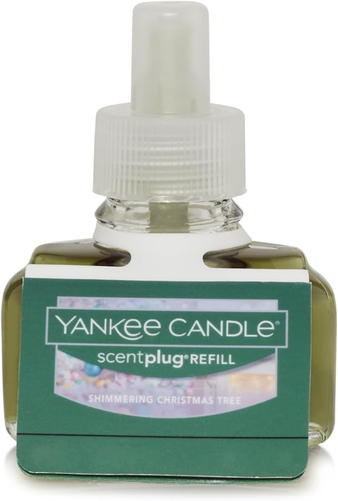 Yankee Candle Shimmering Christmas Tree Electric Home Fragrance Scent Plug Refill (Pack of 6)