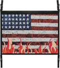 Fire American Flag Car Seat Organizer Roof Storage Tidy Pouch Pocket Car Travel Accessories Suitable for Cars, SUVs