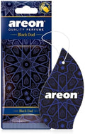 AREON Orient Car Air Freshener I Oriental Perfume Hanging 2D I Black Oud Scent (Pack of 12)