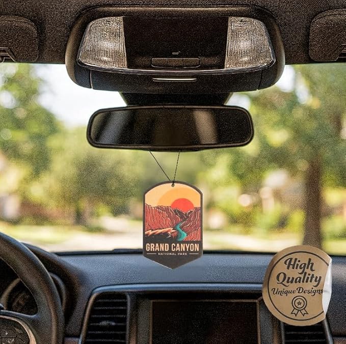 Outdoor Adventure Car Air Freshener 3 Pack Scented With Premium Oils By Fresh Fresheners (Grand Canyon National Park)