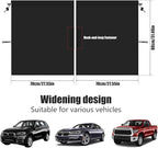 Car Privacy Curtain Universal Car Divider Curtain Between Rear Seat Auto Blackout Curtains Cars Sun Shades Side Window Shades Kit for Travel Camping Nap Sleeping(A)