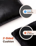 PET MARVEL Dog Car Seat for Small Dogs Up to 25 lbs, Pet Booster Seat & Travel Carrier with Safety Leash and Thick Cushion, Fully Detachable Washable Pet Bag with Storage Pocket, Portable, Black