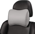 Aukee Car Headrest Pillow Car Memory Foam Car Neck Pillows Soft Leather for Driving Home Office Gray (Pack of 1)
