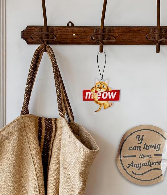 Car Air Freshener Scented With Premium Oils By Fresh Fresheners (Meow Cat)