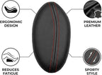 Car Knee Cushion, Car Center Console Leg Elbow Pad, Comfortable Soft Leather Thigh Support Rest Pad, Universal Auto Door Armrest Pad for Most Vehicles (Left Red)