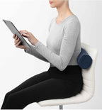 Brookstone Free Form Travel Pillow - Lightweight Flexible Memory Foam Travel Neck Pillow for Sleeping, Car, Airplane & Travel Support, Blue