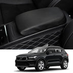 2019-2025 2026 XC40 Center Console Cover for Volvo XC40 (Core/Plus/Ultra/Ultimate/Momentum/R-Design/Inscription), Waterproof&Comfy Lether Armrest Cover 2023 2024 2025 XC40 Accessories (Black)