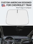 Proadsy Custom Fit 2013-2023 Chevrolet Trax LS/1RS/LT/2RS/ACTIV SUV Windshield Sun Shade 4-Layer Foldable Front Sunshade Protector Sun Visor Blocks UV Rays Keep Car Cooler