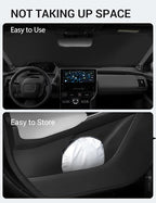 Proadsy 2026 Upgrade Windshield Sun Shade Custom Fit Toyota bZ4X 2023-2026 4-Layer Foldable Front Sunshade Protector Sun Visor Blocks UV Rays Keep Car Cooler