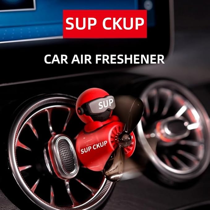 DAYUJIAN Cute Car Diffuser - Rotating Propeller Air Outlet Vent Fresheners, Aromatherapy Ornament, Air Freshener for Cars