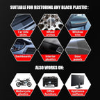 Plastic Restorer for Cars - Black Trim Restorer & Ceramic Coating,Long-Lasting,Non-Greasy Ceramic Coating for Car Plastics,Restores Faded Exterior & Interior Trim, Resists Water,UV 30ml