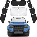 Car Window Shades for Toyota Land Cruiser Prado 250 2024-2026 Accessories - Full Set 10PCS Side Window Sunshades with Memory Frame & Blackout Fabric, Privacy UV Shield for Camping/Travel