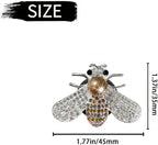 White Silver Bee Car Air Vent Clips,Bling Rhinestone Car Air Fresheners Vent Clip,Cute Aromatherapy Diffuser Car Vent Clip Interior Decoration Charm Accessories for Girl Women
