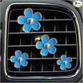 8PCS Car Daisy Flower Air Vent Clip, Cute Auto Outlet Air Conditioning Clip, Sweet Girly Vehicle Fresheners Gift for Women Girls, Car Interior Decor Universal Fit（Blue）