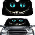 GENANY Horror Cat Windshield Sun Shade for Car SUV Truck (55x30 inches),Black Cat Sun Shade Windshieldfor Front Windows, Protector Blocks UV, Car Decor