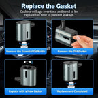 2PCS Smart Car Air Freshener with 3 Adjustable Intensity Levels, Portable Waterless Car Diffuser, Auto Sensor Car Aromatherapy Diffuser with 3 * 10ML Natural Essential Oil (1PCS)