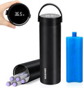 YOUSHARES Insulin Cooler Travel Case - 48H Verified Cooling with Temperature Display, TSA Approved Diabetic Medication Pen Vials Refrigerator with ℃/℉ Digital Temp Display, Portable for 1–7 Pens