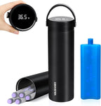 YOUSHARES Insulin Cooler Travel Case - 48H Verified Cooling with Temperature Display, TSA Approved Diabetic Medication Pen Vials Refrigerator with ℃/℉ Digital Temp Display, Portable for 1–7 Pens