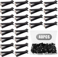 Dianrui 40PCS Black Square Head Car Vent Clips, 9mm Auto Air Conditioner Outlet, Air Freshener for Car Office Home