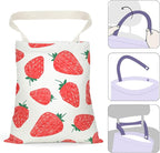 Car Trash Bag Car Garbage Bag Hanging Cars Trash Can, Waterproof Cars Back Seat Organizer for Vehicle Travelling Camping Strawberry Decor