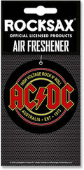 Rocksax AC/DC High Voltage Hanging Air Freshener – Long-Lasting Vanilla Car Air Freshener for Home & Office – Double-Sided Print Rock Band Memorabilia Car Fresheners