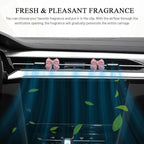 6PCS Bow Car Air Vent Clips, Cute Car Air Freshener Outlet Vent Clip, Coquette Bow Car Diffuser Perfume Clip, Universal Auto Air Conditioning Accessories for Women Girls (Pink, 6PCS)
