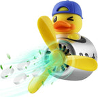 Car Air Freshener Yellow Duck Pilot Car Diffuser Rotating Propeller Automotive Auto Vehicle Air Outlet Fan Creative Car Perfume Fragrance Decoration Comes with 4 Fragrant Tablets