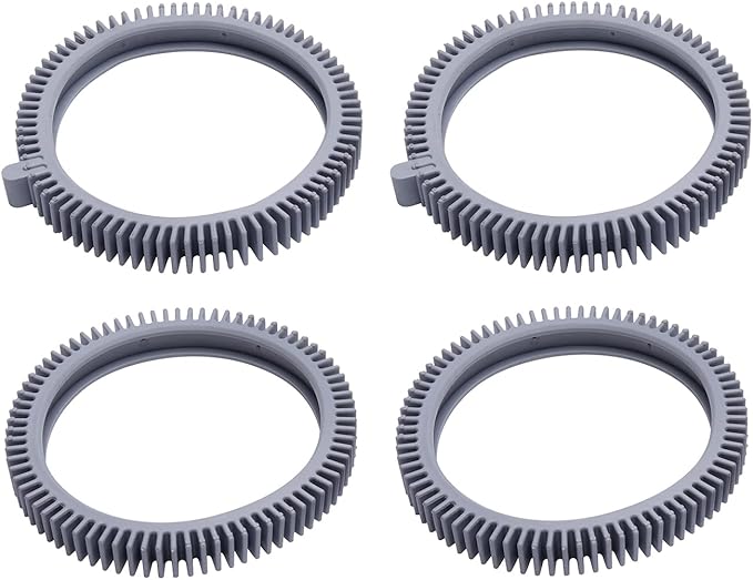 ATIE Pool Cleaner Front Tire PVXS11PK2-207 and Rear Tire PVXS16PK2-207 Combo Kit Fits Phoenix 4X PES42CSTX and AquaNaut 400, 450 Pool Cleaners (Pack of 2 Each)
