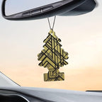 LITTLE TREES Car Air Freshener Hanging Paper Tree, Provides Long Lasting Scent for Car or Home, GOLD Multicolor