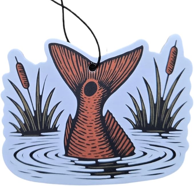 ThatsRad Car Air Freshener Duck Fly Fishing Fish Hunting Stocking Stuffer (One Size, Red Drum/Ocean)