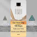 Amor Lyris 2 Packs Essential Oil Refill for Smart Car Air Freshener, 3.5OZ Car Diffuser Refill, Aromatherapy Perfume Refill Can be Used for 4-8 Months, Made with Natural Plant Extracts, Vanilla Cream