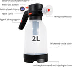 Electric Foam Sprayer for Car Wash, 130 PSI Battery Powered Cordless Foam Cannon, 2-Liter Portable Foam Pump Sprayer 2026 New Upgrade Ivory