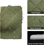 Poncho Liner Military Insulation Blanket Camo with Compression Carry Bag for Outdoors Hiking Jungle Hunting Gear