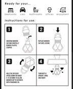 Handmade Sandalwood Hanging Car Diffuser | Cute Accessory | Long-Lasting Air Freshener & Deodorize
