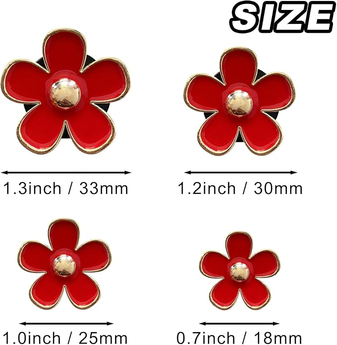 4 Pcs Metal Daisy Air Vent Clips Flower Car Air Freshener Clip Air Conditioning Outlet Clip Bling Charm Car Inter Decor Accessories for Girls Women