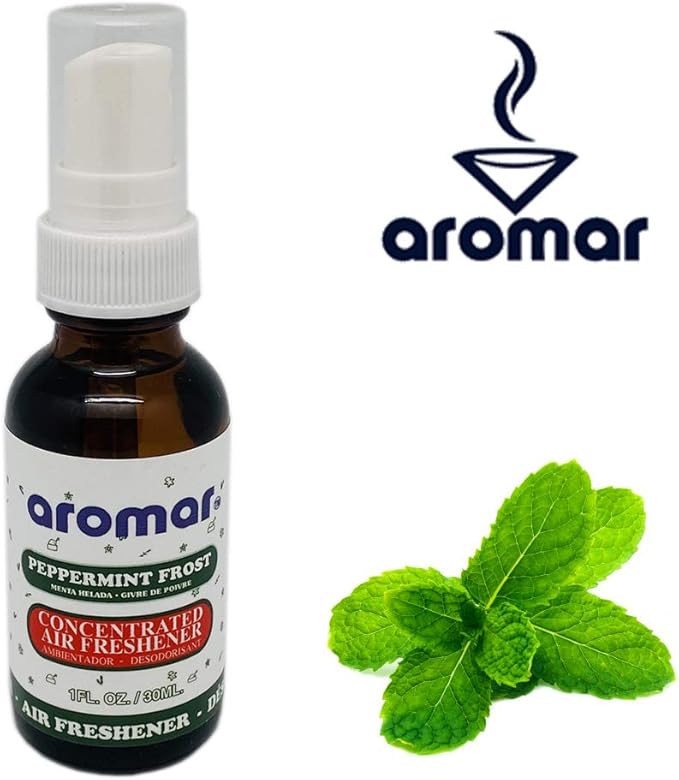 Aromar Peppermint Frost Concentrated Air Freshener Odor Eliminator (1 Oz Bottle) Holiday Collection