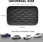 Car Center Console Cushion Pad, 12.48×7.40 Inches Waterproof Car Armrest Seat Box Cover, Comfortable PU Leather Vehicle Armrest Cover Protector, Car Decor Interior Accessories (Black)